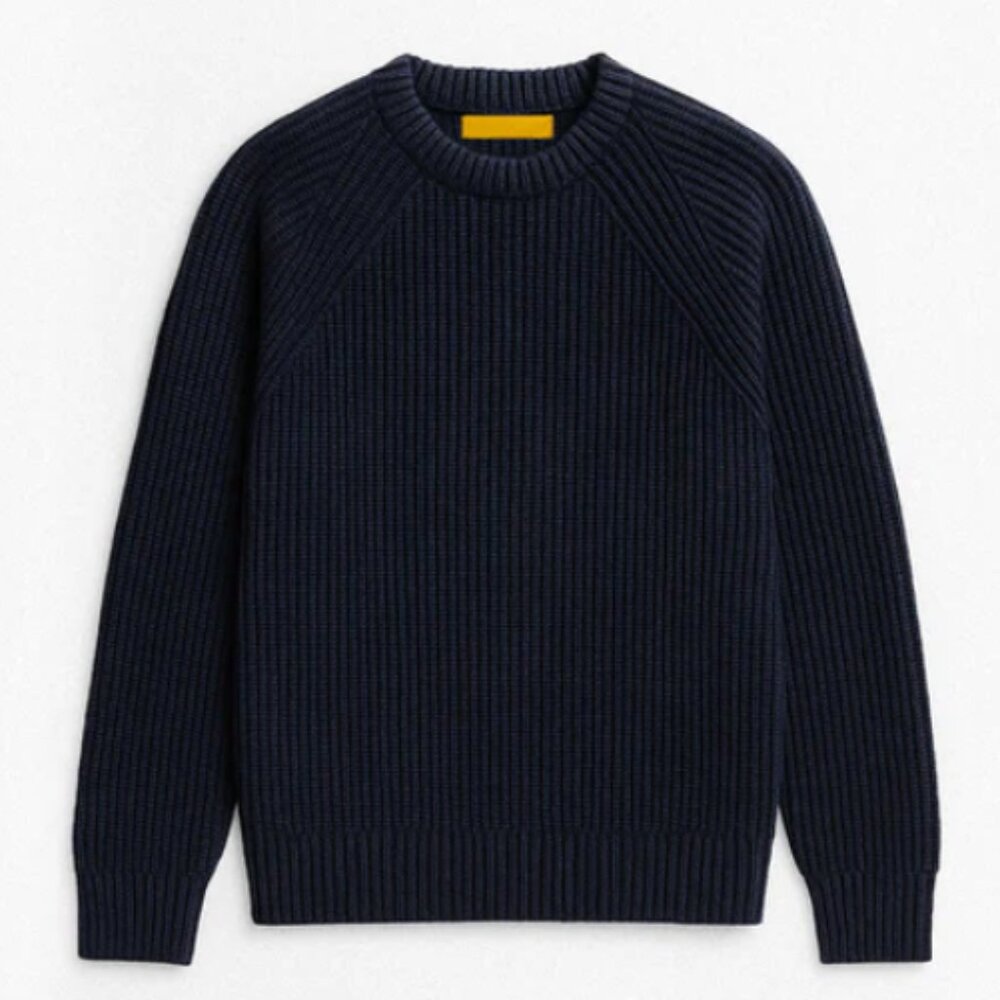 Yellow Label Company YELABEL Le Wool Chunky  NAVY Sweater size XS/S  NWT!